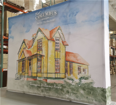 A proud example of our work! Shop confidently at www.xyzDisplays.com knowing you are getting the best prices and excellent service!