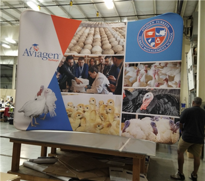 A proud example of our work! Shop confidently at www.xyzDisplays.com knowing you are getting the best prices and excellent service!