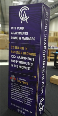 A proud example of our work! Shop confidently at www.xyzDisplays.com knowing you are getting the best prices and excellent service!