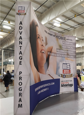 A proud example of our work! Shop confidently at www.xyzDisplays.com knowing you are getting the best prices and excellent service!