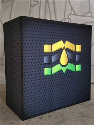 A proud example of our work! Shop confidently at www.xyzDisplays.com knowing you are getting the best prices and excellent service!
