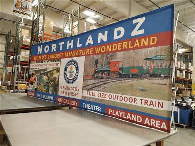 A proud example of our work! Shop confidently at www.xyzDisplays.com knowing you are getting the best prices and excellent service!