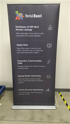 A proud example of our work! Shop confidently at www.xyzDisplays.com knowing you are getting the best prices and excellent service!