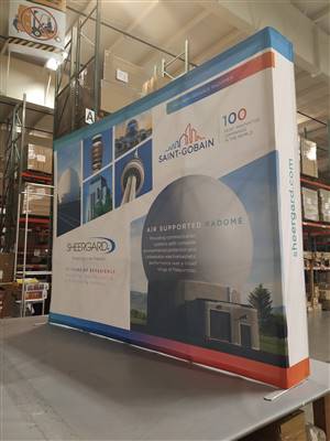 A proud example of our work! Shop confidently at www.xyzDisplays.com knowing you are getting the best prices and excellent service!