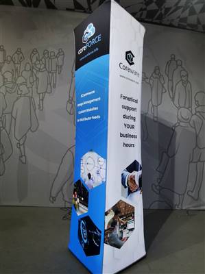 A proud example of our work! Shop confidently at www.xyzDisplays.com knowing you are getting the best prices and excellent service!