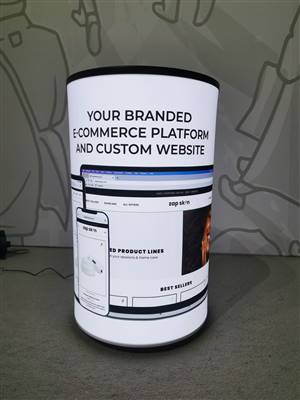 A proud example of our work! Shop confidently at www.xyzDisplays.com knowing you are getting the best prices and excellent service!