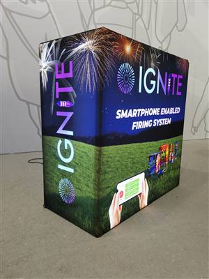 A proud example of our work! Shop confidently at www.xyzDisplays.com knowing you are getting the best prices and excellent service!