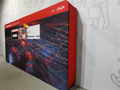 A proud example of our work! Shop confidently at www.xyzDisplays.com knowing you are getting the best prices and excellent service!
